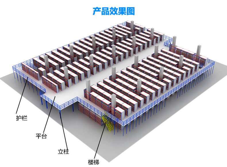 閣樓貨架效果圖